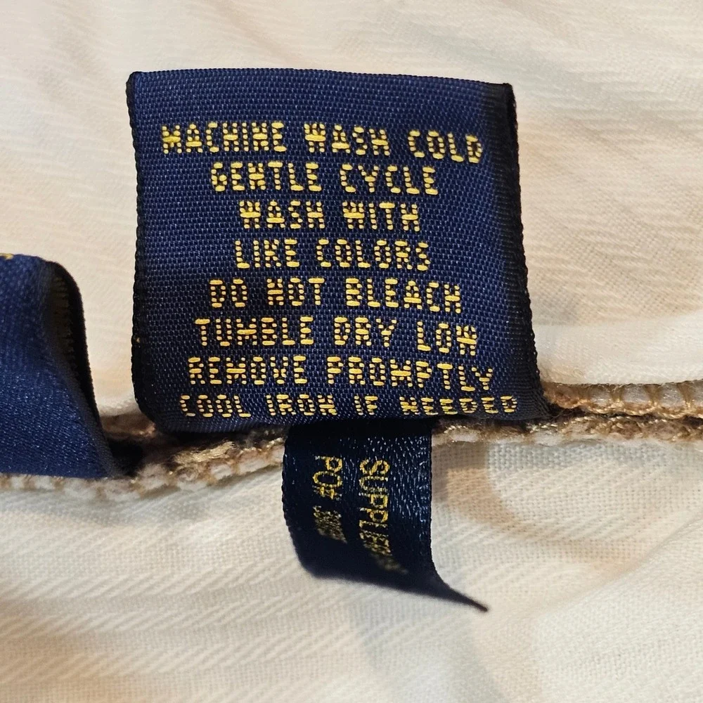 Polo Ralph Lauren Mens Classic Fit Corduroy Pants Tan Stretch 40x32 RN41381